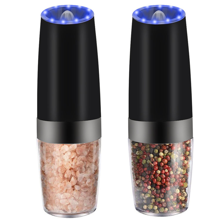 Genkent Gravity Electric Salt And Pepper Grinder Set, Automatic Pepper
